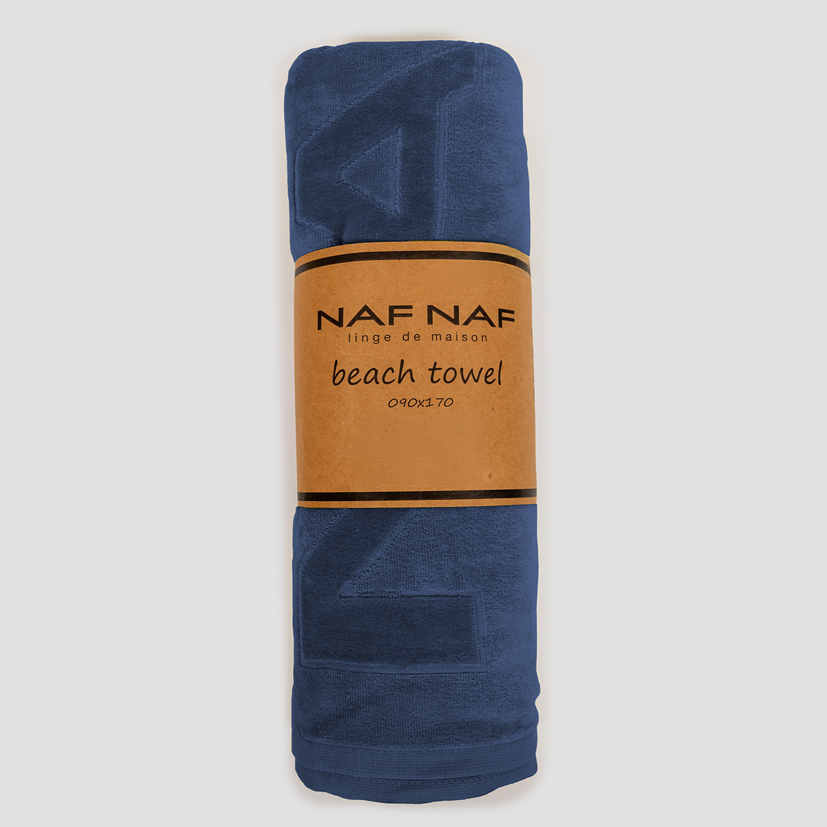 Πετσέτα Θαλάσσης (90X170) Naf-Naf Velour Classic Blue Home Πετσέτες Ενηλίκων Spitishop