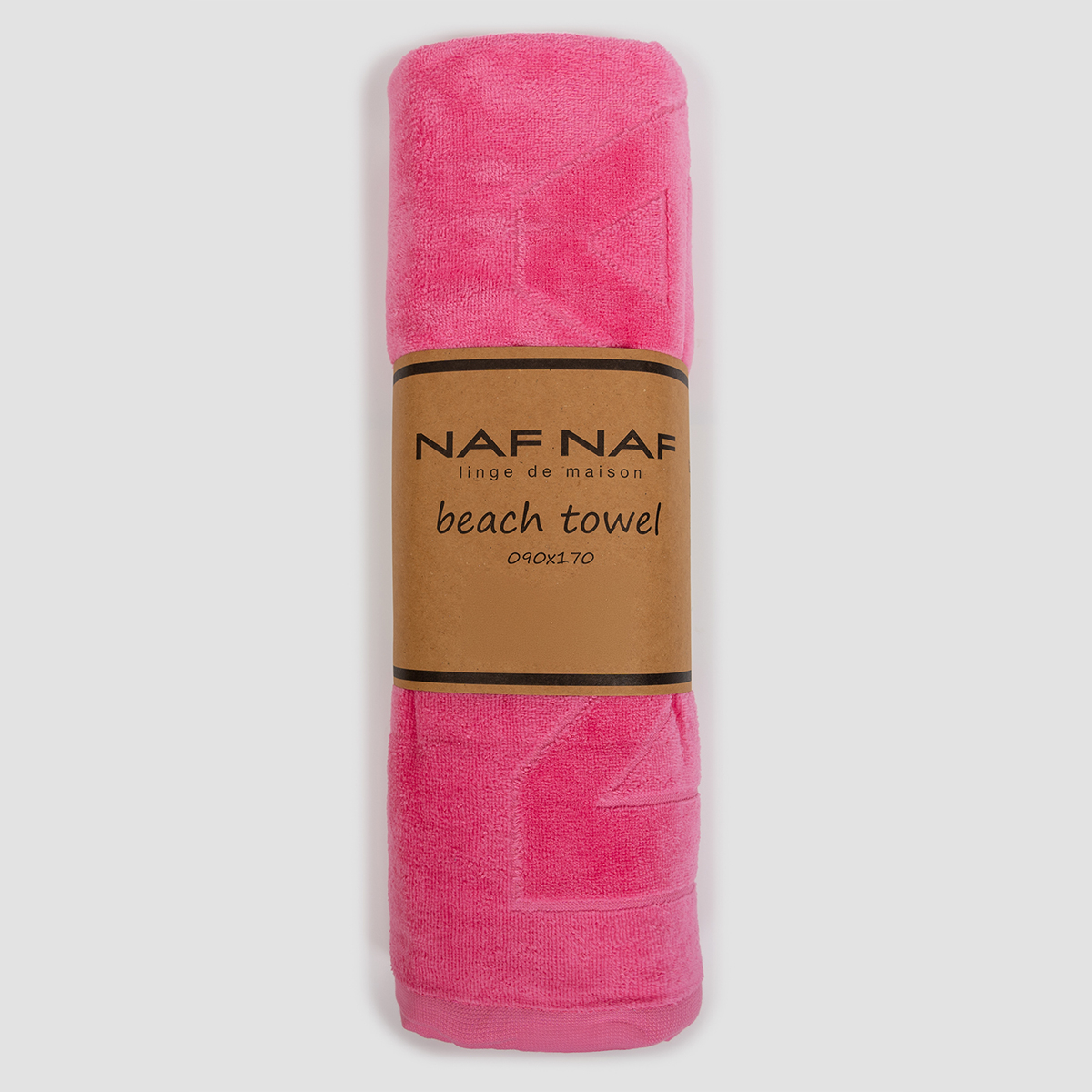 Πετσέτα Θαλάσσης (90X170) Naf-Naf Velour Pink Home Πετσέτες Ενηλίκων Spitishop