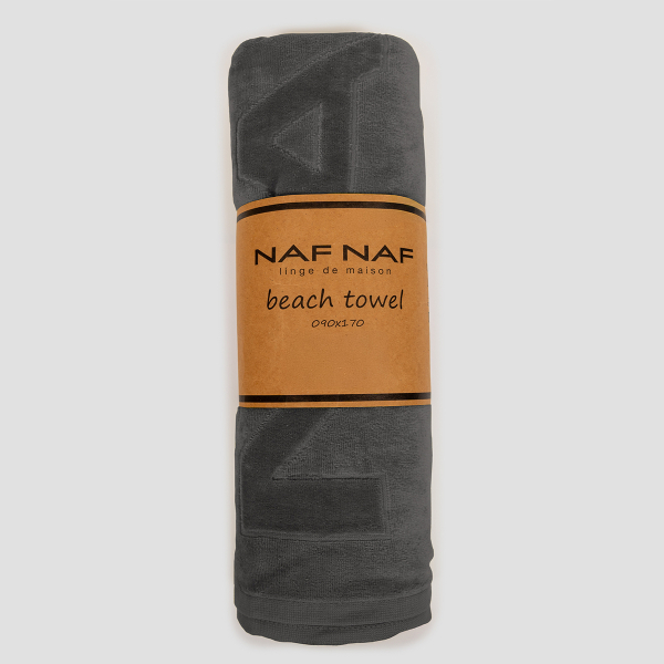 Πετσέτα Θαλάσσης (90x170) Naf-Naf Velour Granite