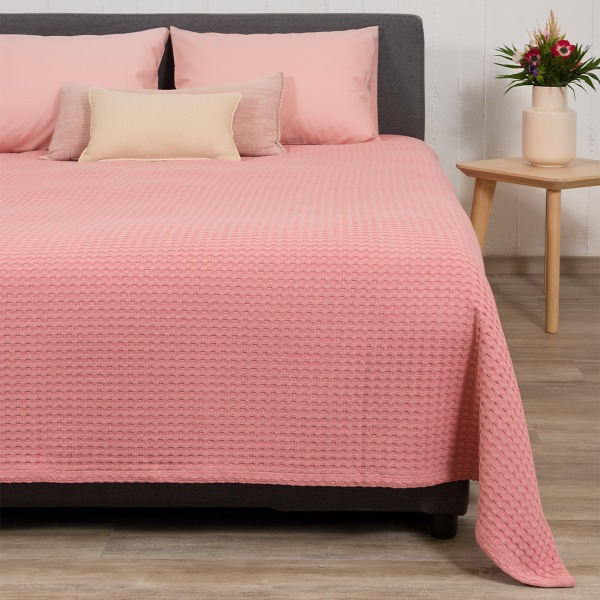 Κουβέρτα Πικέ Υπέρδιπλη (230x240) Naf-Naf Waffle Rose