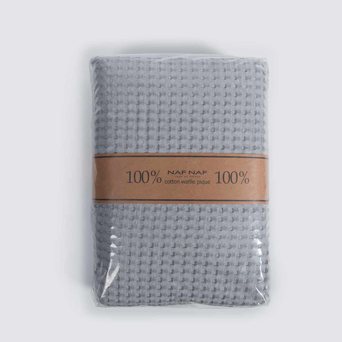 Κουβέρτα Πικέ Μονή (170X240) Naf-Naf Waffle Grey Home Παιδικά Λευκά Είδη Παιδικές Κουβέρτες Καλοκαιρινές Spitishop