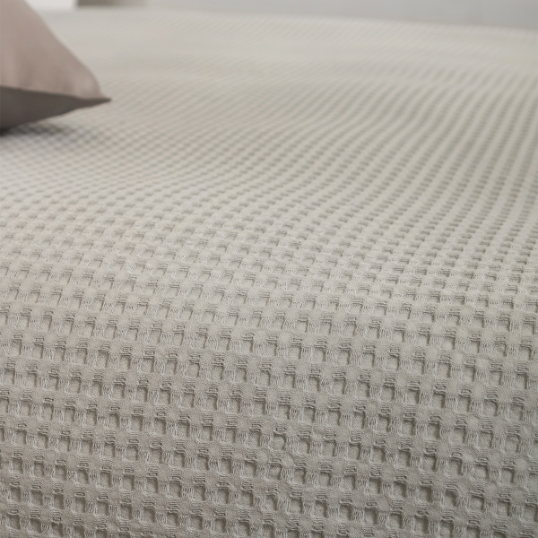 Κουβέρτα Πικέ Μονή (170x240) Naf-Naf Waffle Silver Grey