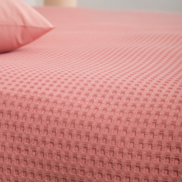 Κουβέρτα Πικέ Μονή (170x240) Naf-Naf Waffle Rose