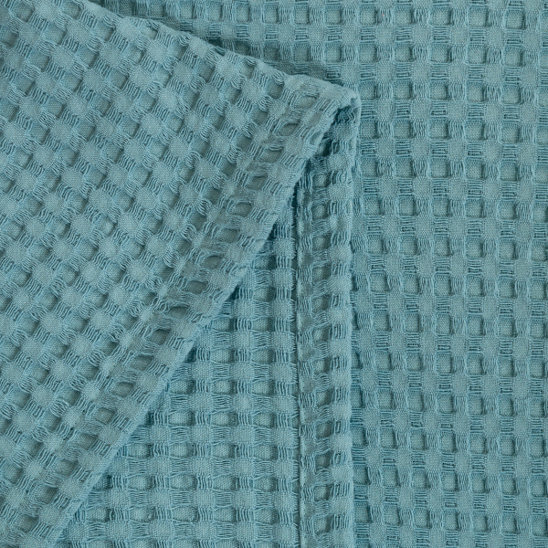 Κουβέρτα Πικέ Μονή (170x240) Naf-Naf Waffle Petrol