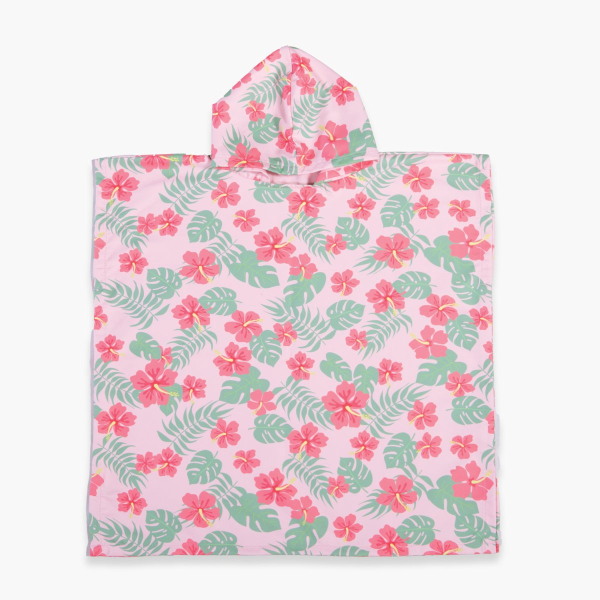 Παιδικό Πόντσο (65x65) Nef-Nef Homeware Let's Go Tropic Pink