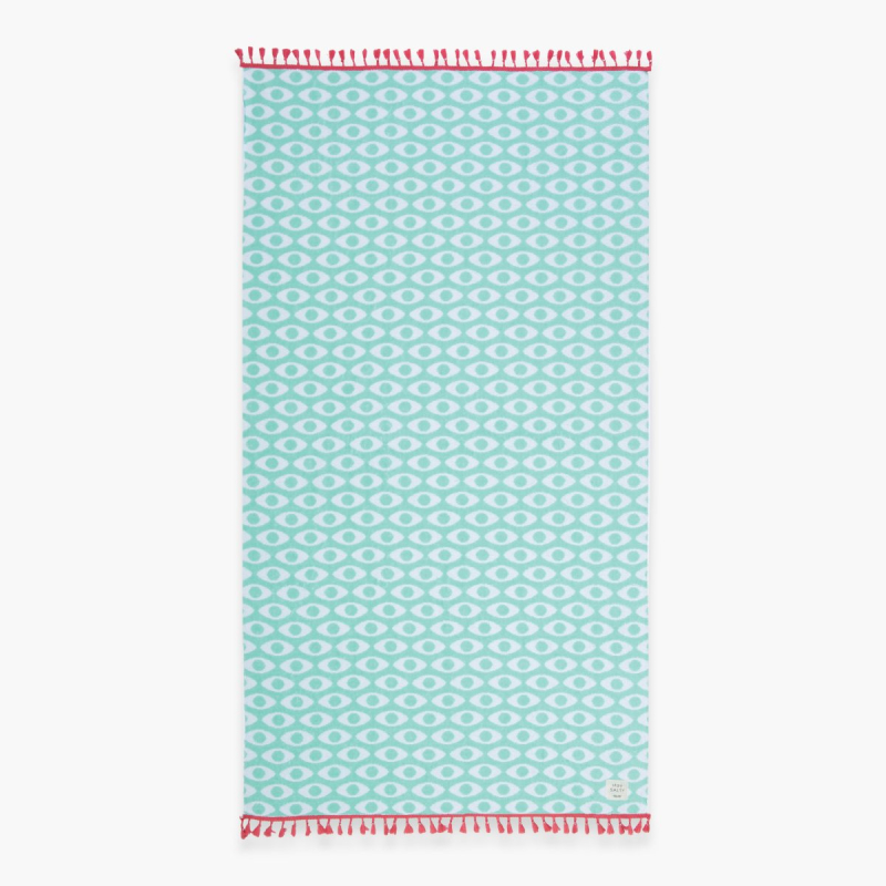 Πετσέτα Θαλάσσης (90x170) Nef-Nef Homeware Option Fringes Aqua