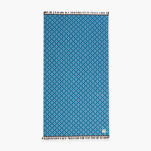 Πετσέτα Θαλάσσης (90x170) Nef-Nef Homeware Sparkle Fringes Denim