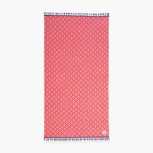 Πετσέτα Θαλάσσης (90x170) Nef-Nef Homeware Sparkle Fringes Coral
