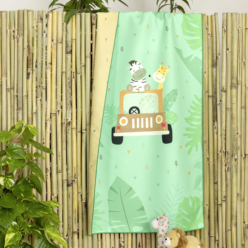 Παιδική Πετσέτα Θαλάσσης Microfiber 2 Όψεων (70x140) Nima Let's Play