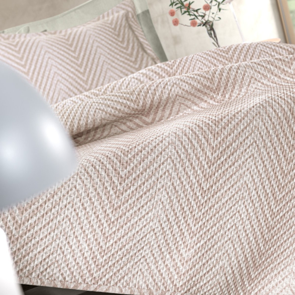 Κουβερλί King Size (250x240) + Διακοσμητική Μαξιλαροθήκη Guy Laroche Vera Natural