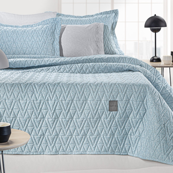 Κουβερλί King Size (250x240) + Διακοσμητική Μαξιλαροθήκη Guy Laroche Kylian Denim