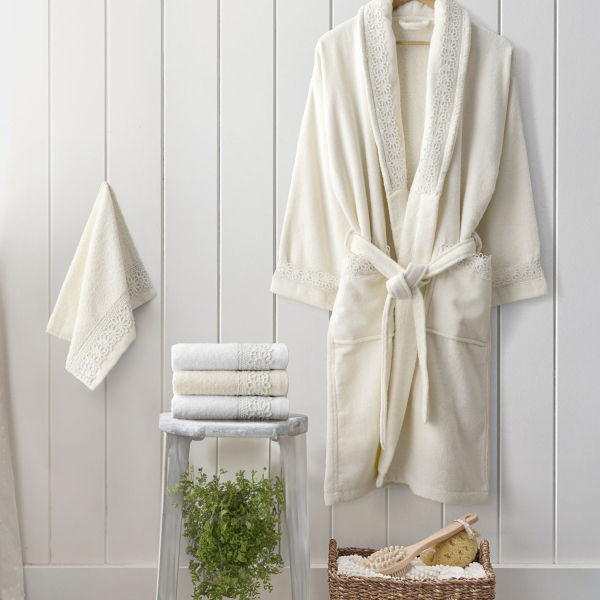 Πετσέτες Χεριών (Σετ 2τμχ) Nima Amara White 400gsm