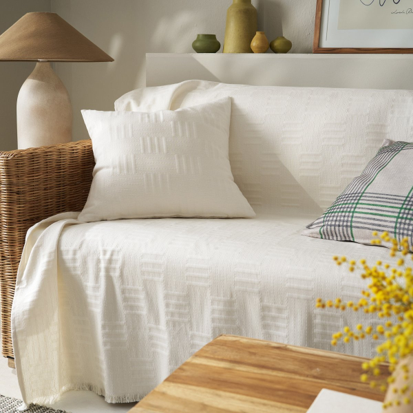 Ριχτάρι Καναπέ Διθέσιου (180x250) Gofis Home Calyra Ivory 654/05