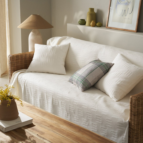 Ριχτάρι Καναπέ Διθέσιου (180x250) Gofis Home Calyra Ivory 654/05