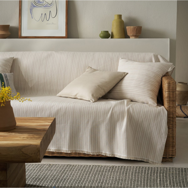Ριχτάρι Καναπέ Διθέσιου (180x250) Gofis Home Nymeria Beige 574/06
