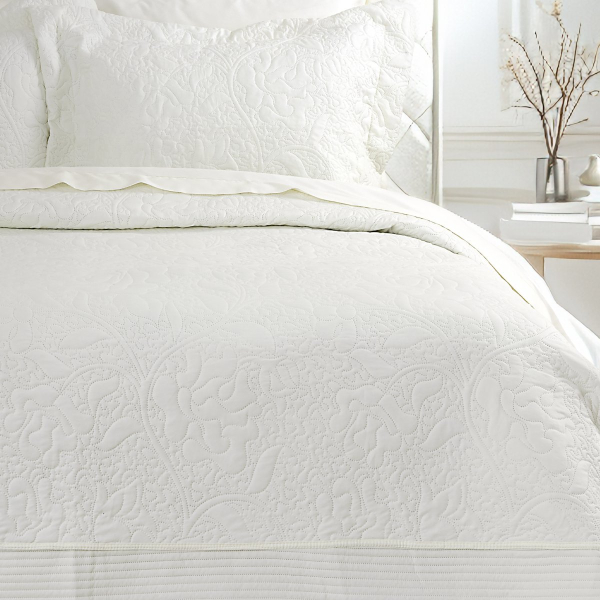 Νυφικό Κουβερλί King Size (Σετ 240x260) Nima Heather Ivory