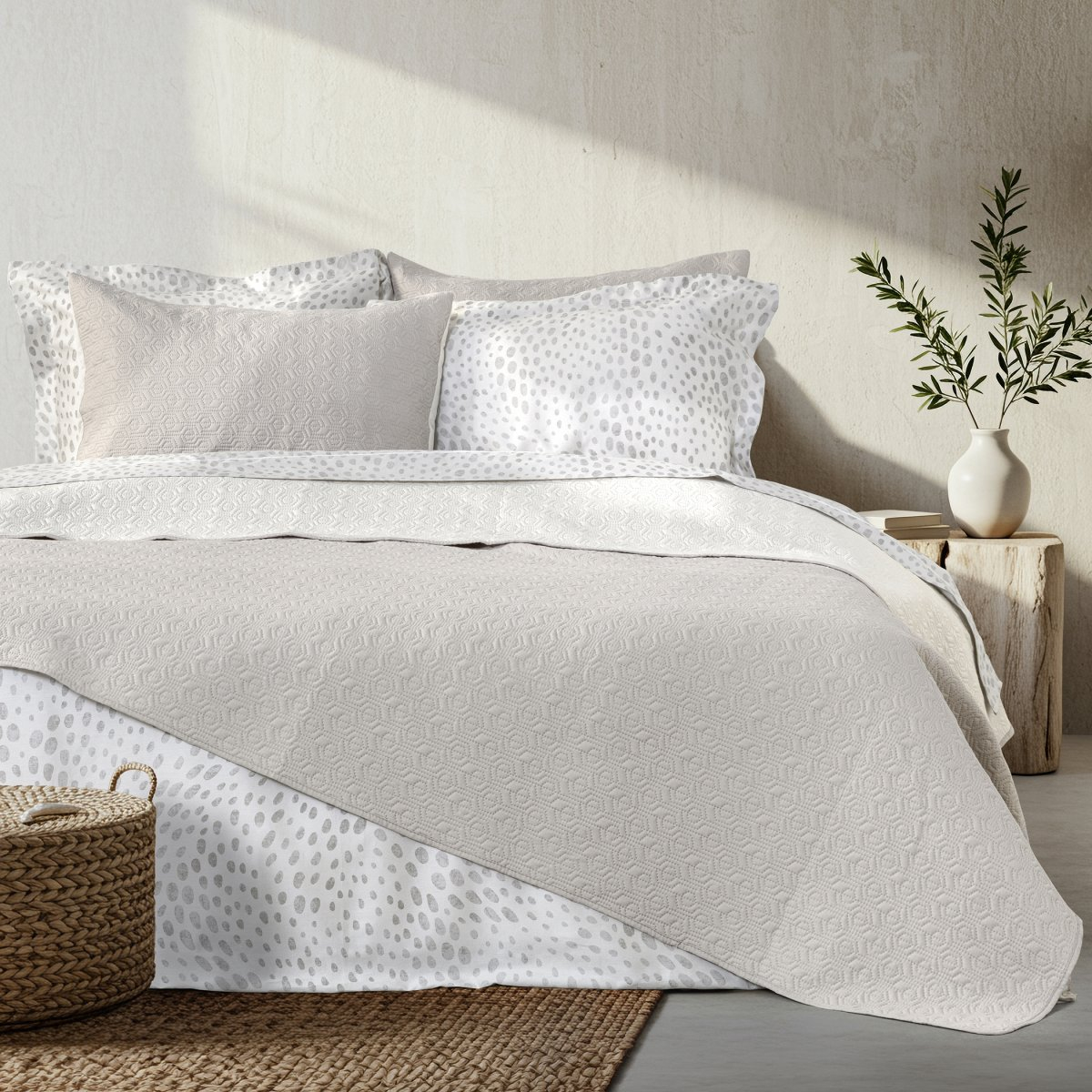 Ζεύγος Μαξιλαροθήκες Καπιτονέ (52X72) Nima Orion Sand Beige L Home Λευκά Είδη Κρεβατοκάμαρας Ύπνου Spitishop