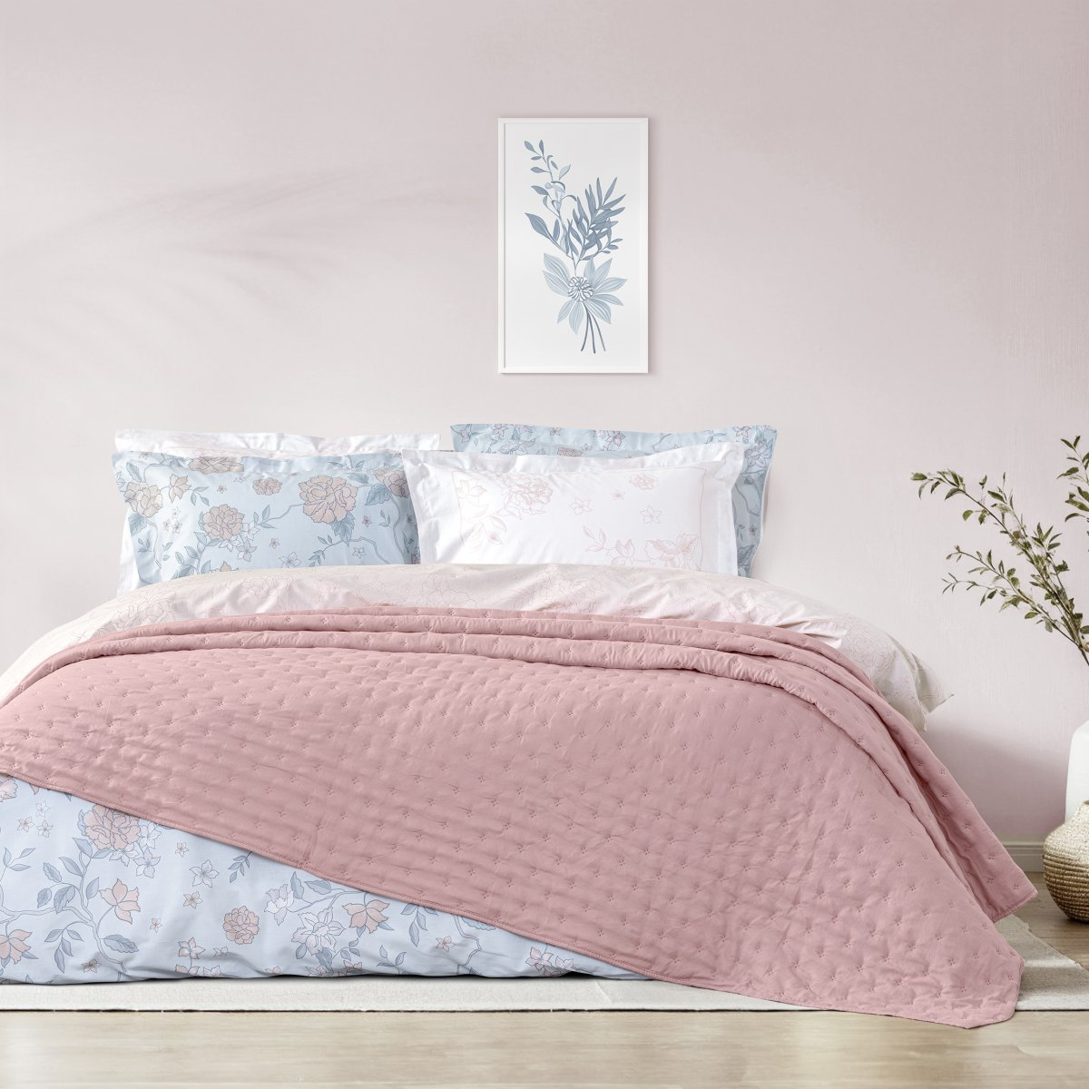 Κουβερλί King Size 240X260 Nima Clay Apple Pink (240x260)
