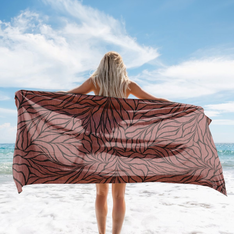 Πετσέτα Θαλάσσης Microfiber (80x160) 2 Όψεων Nima Te Quiero