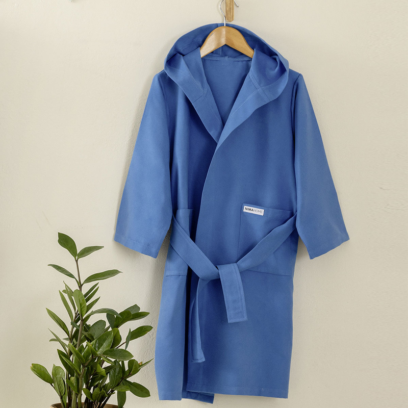 Παιδικό Μπουρνούζι Microfiber Nima Splashy Blue
