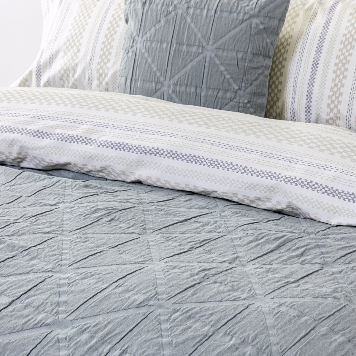 Κουβερτόριο King Size (240X260) Ματλασέ Nima Drift Home Λευκά Είδη Κρεβατοκάμαρας Κουβέρτες Κουβερτόρια - Ριχτάρια Κρεβατιού Υπέρδιπλα Spitishop