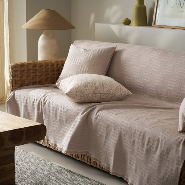 Ριχτάρι Καναπέ Τριθέσιου (180x300) Gofis Home Calyra Warm Beige 654/21