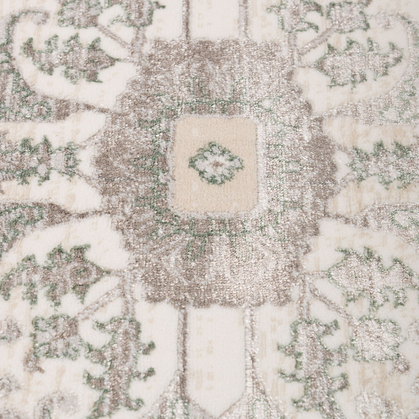 Χαλί Διαδρόμου (67x140) Βιοκαρπέτ Gossip 9860B White Green