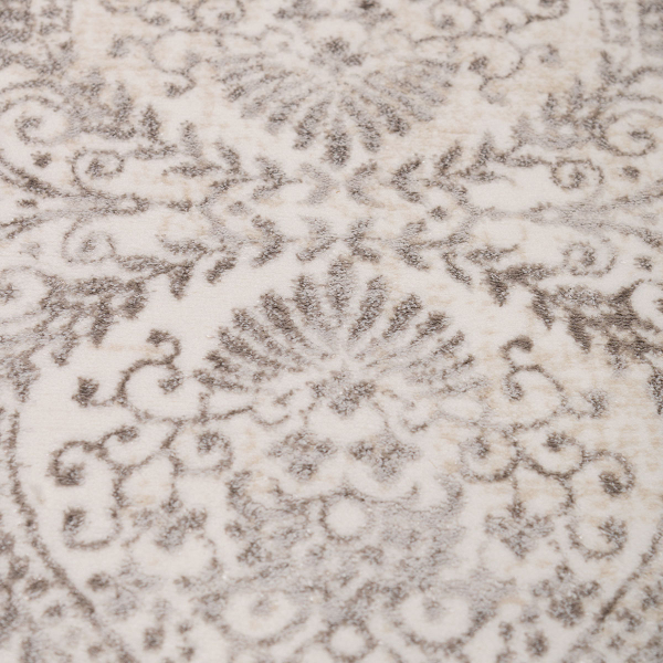 Στρογγυλό Χαλί All Season (Φ160) Βιοκαρπέτ Gossip 9862A White Vizon
