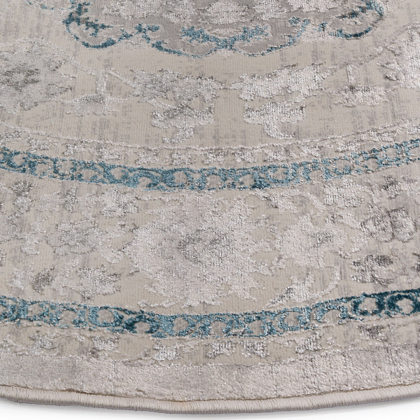 Στρογγυλό Χαλί All Season (Φ160) Βιοκαρπέτ Gossip 9860A Grey Blue