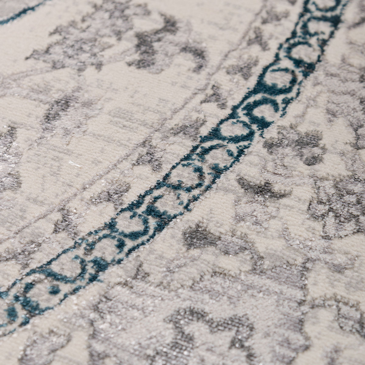 Στρογγυλό Χαλί All Season (Φ160) Βιοκαρπέτ Gossip 9860A Grey Blue Home Χαλιά Σαλονιού Spitishop