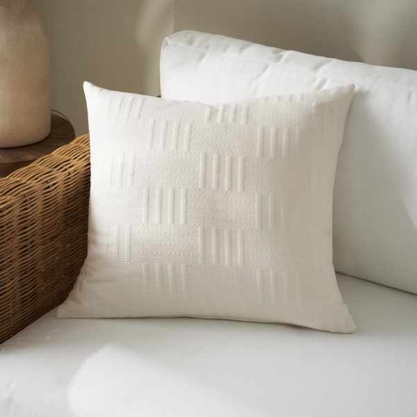 Διακοσμητική Μαξιλαροθήκη (50x50) Gofis Home Calyra Ivory 654/05