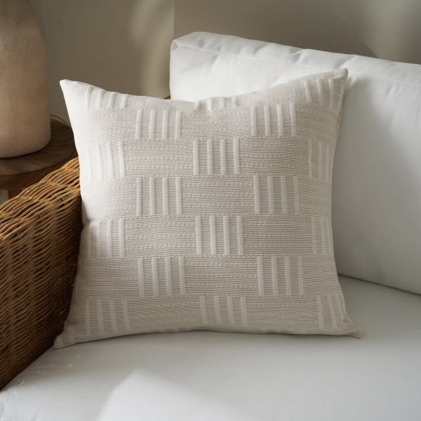 Διακοσμητική Μαξιλαροθήκη (50x50) Gofis Home Calyra Natural Beige 654/06