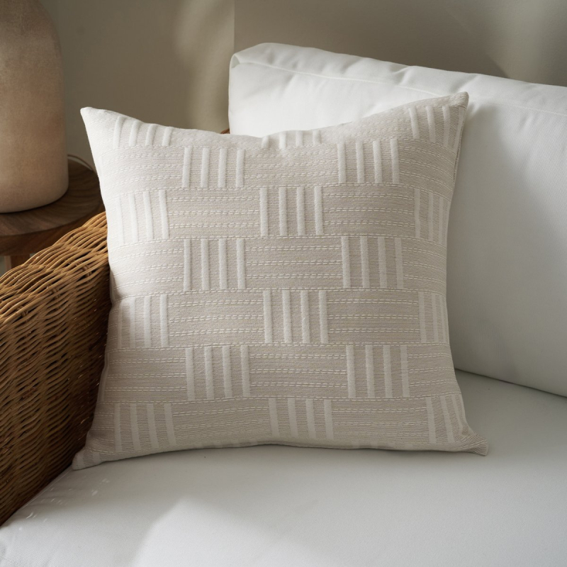 Διακοσμητική Μαξιλαροθήκη (50x50) Gofis Home Calyra Natural Beige 654/06