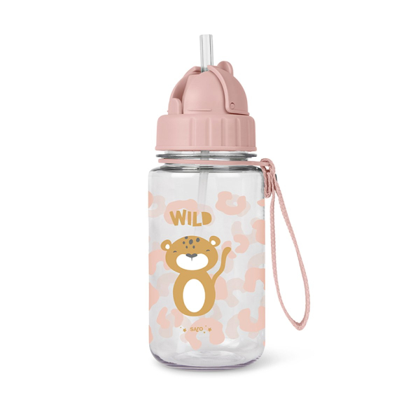 Παγούρι 400ml Με Καλαμάκι Saro Born to Be Wild 74011