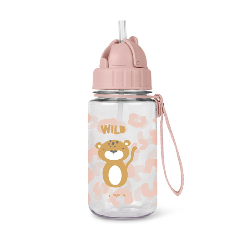 Παγούρι 400ml Με Καλαμάκι Saro Born to Be Wild 74011