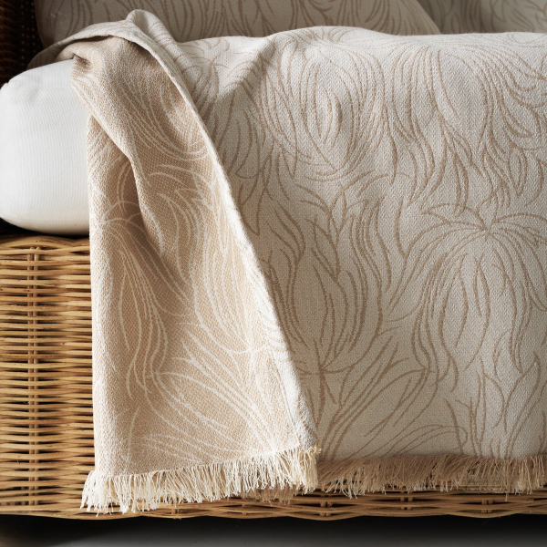 Ριχτάρι Πολυθρόνας 2 Όψεων (180x180) Gofis Home Delia Natural Ecru 563/05