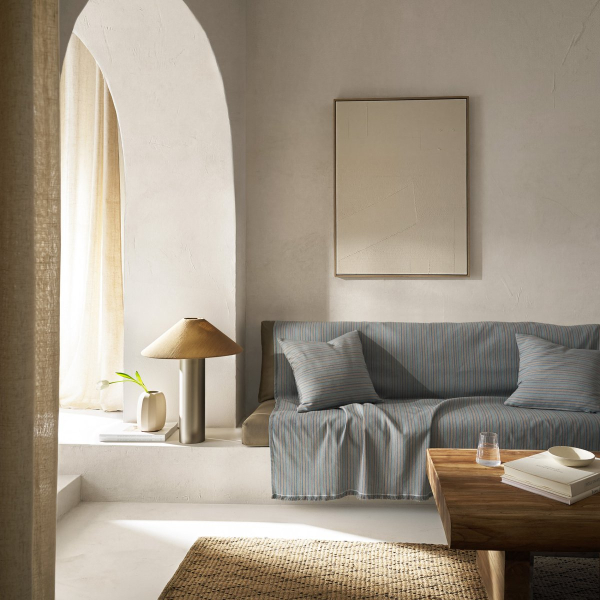 Ριχτάρι Καναπέ Τριθέσιου (180x310) Gofis Home Nymeria Jean Blue 574/01