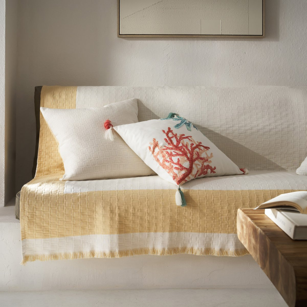 Ριχτάρι Καναπέ Διθέσιου (180x250) Gofis Home Solenne Sun Yellow 591/04