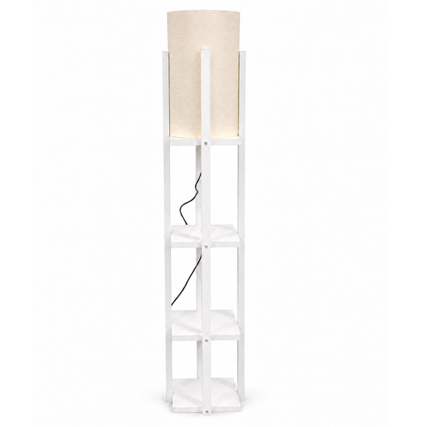 Φωτιστικό Δαπέδου Με Ραφιέρα A-G Nora 390FLH1147 White