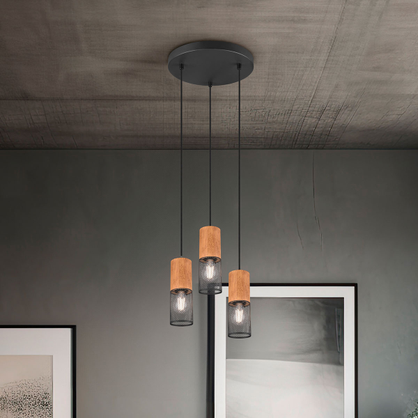Φωτιστικό Οροφής Τρίφωτο Trio Lighting Tosh 304330332