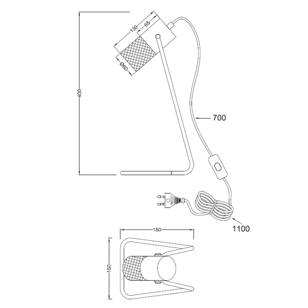 Πορτατίφ Trio Lighting Tosh 504300132