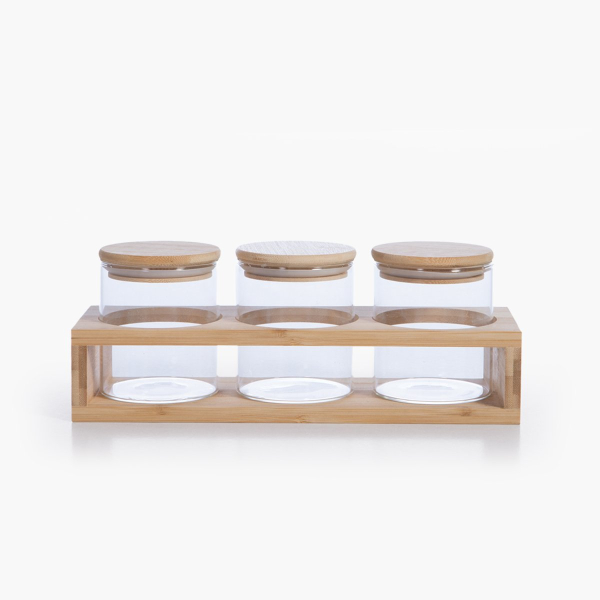 Βαζάκια Μπαχαρικών Σε Βάση (Σετ 3τμχ) Nef-Nef Homeware Fonten