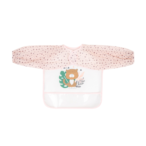 Σαλιάρα Με Μανίκια 4+ Μηνών (71x37) Kikka Boo Savanna Pink