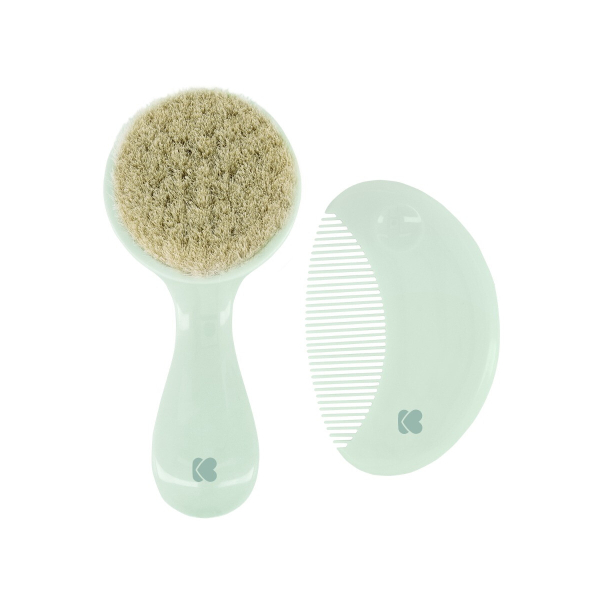 Βρεφικό Σετ Βούρτσα + Χτένα Kikka Boo Natural Savanna Mint