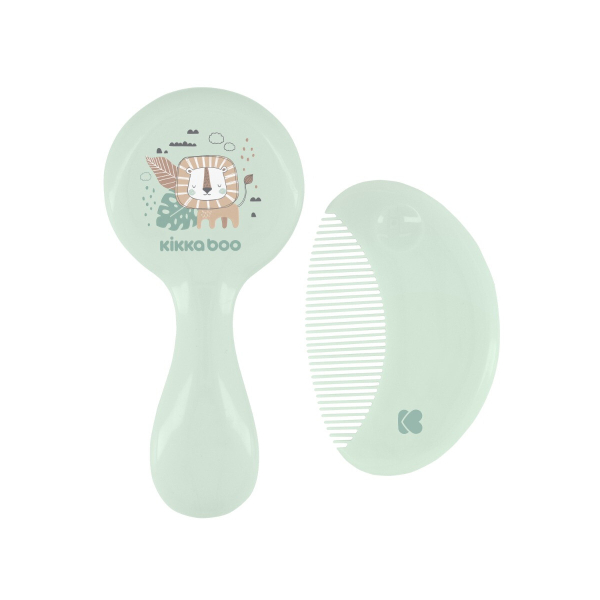Βρεφικό Σετ Βούρτσα + Χτένα Kikka Boo Natural Savanna Mint