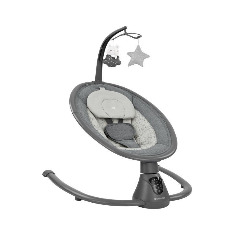 Ηλεκτρικό Ρηλάξ (0-6 Μηνών/Έως 9kg) Kikka Boo Twiddle Grey 2024