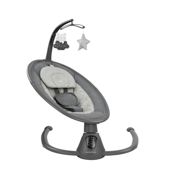 Ηλεκτρικό Ρηλάξ (0-6 Μηνών/Έως 9kg) Kikka Boo Twiddle Grey 2024