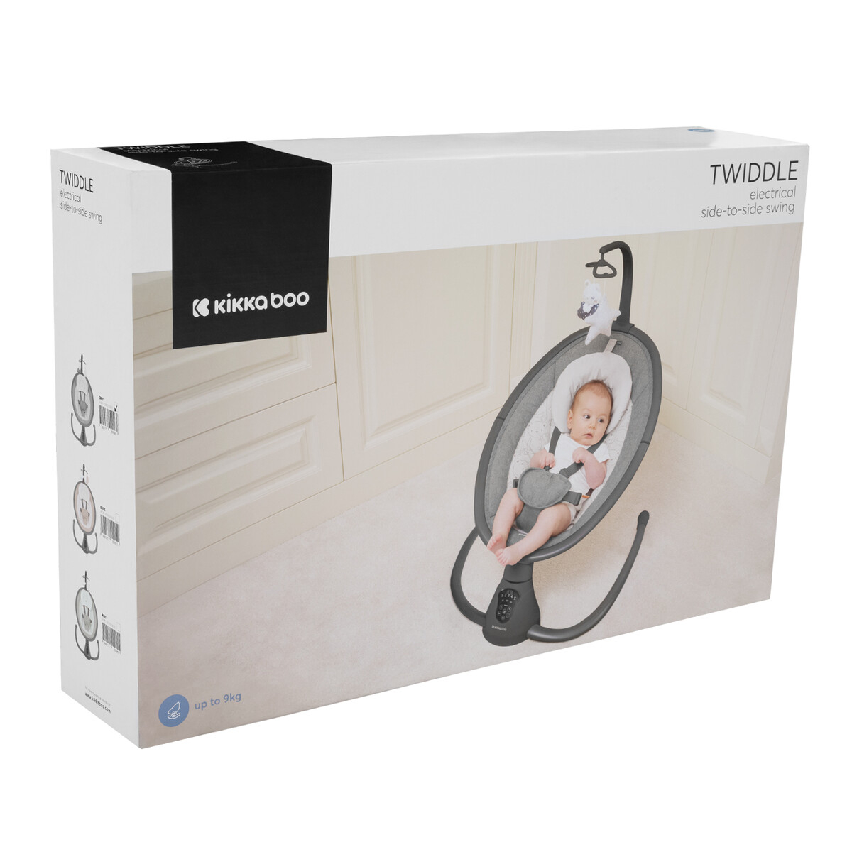 Ηλεκτρικό Ρηλάξ (0-6 Μηνών Έως 9Kg) Kikka Boo Twiddle Grey 2024 Home Βρεφικά Relax Μωρού Spitishop