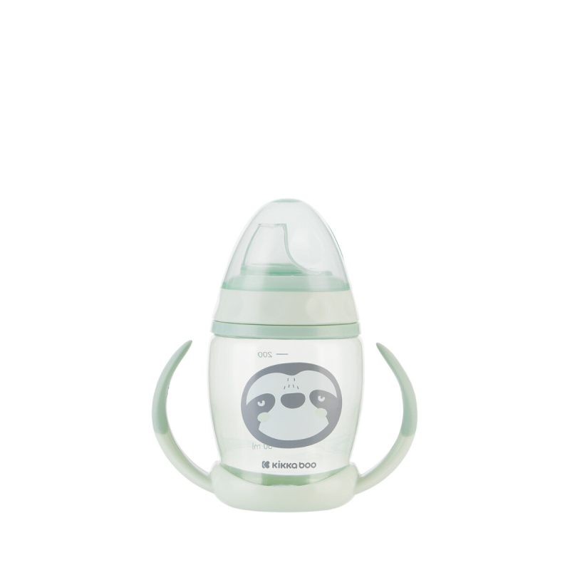 Ποτήρι Εκπαιδευτικό 200ml Kikka Boo Happy Face Mint