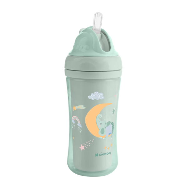 Παγούρι 220ml Με Καλαμάκι Kikka Boo Moony Me Mint